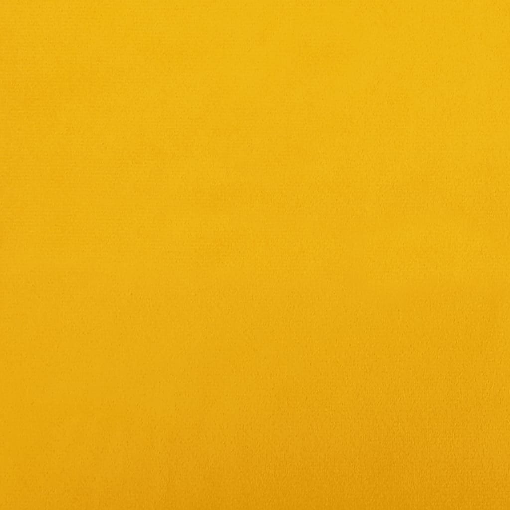 vidaXL Podnožka hořčicově žlutá 60x60x36 cm samet