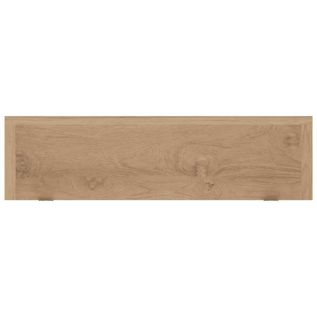 vidaXL Nástěnné police 2 ks 60 x 15 x 6 cm masivní teakové dřevo