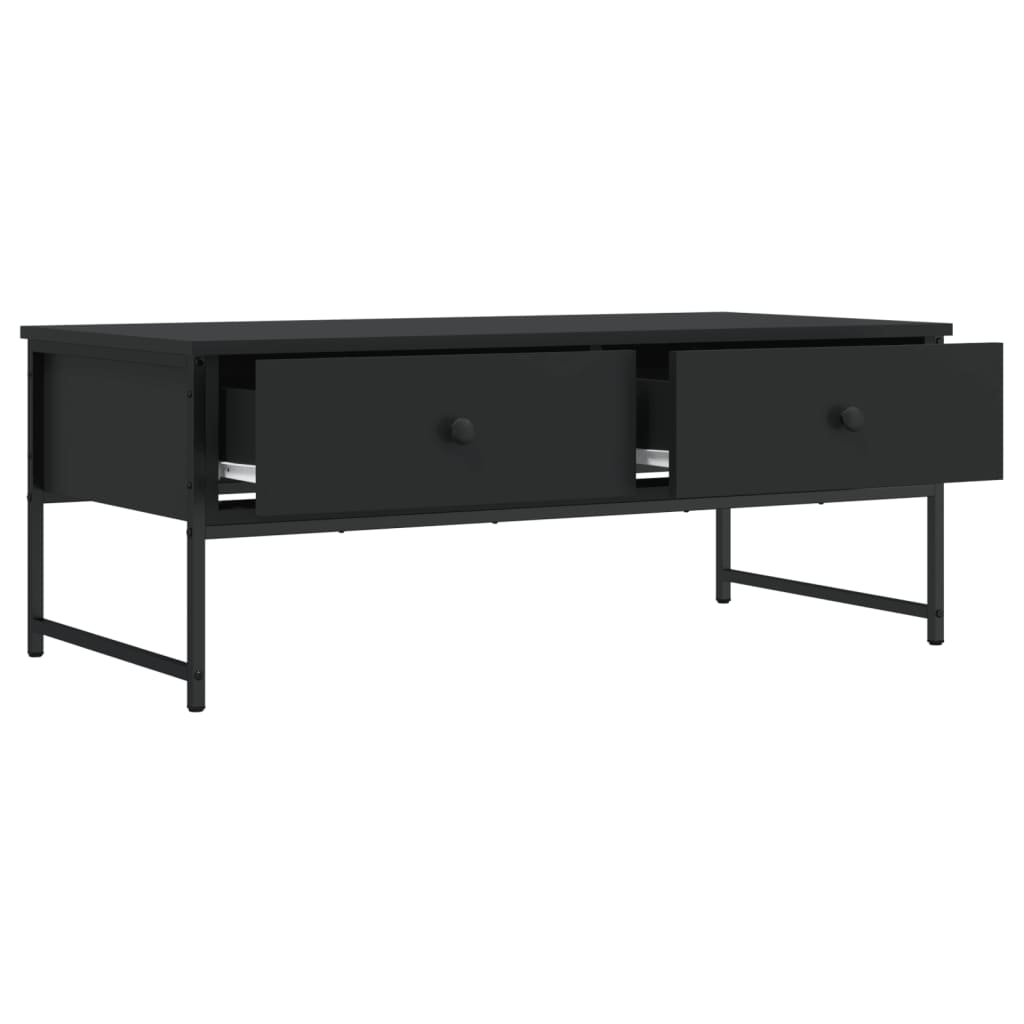 vidaXL Konferenční stolek černý 101 x 49 x 39,5 cm kompozitní dřevo