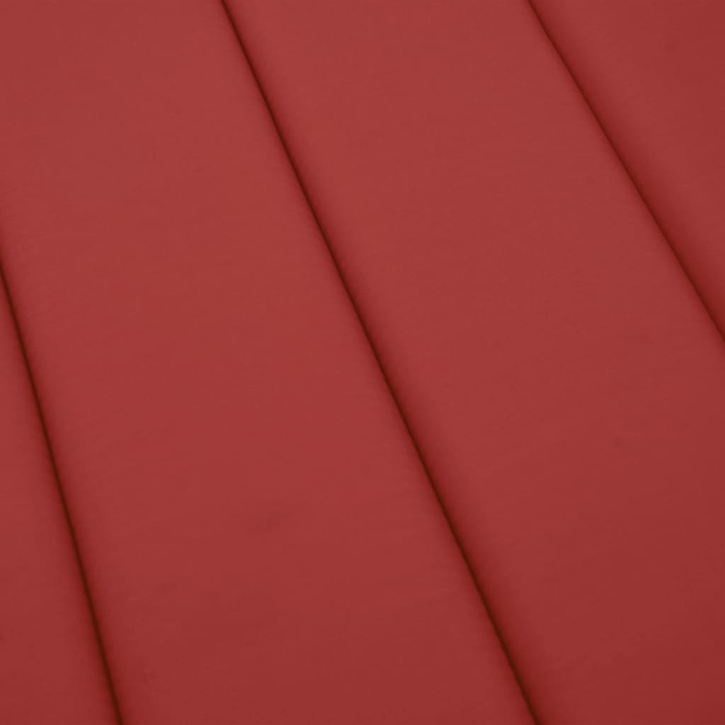 vidaXL Poduška na lehátko červená 200 x 70 x 3 cm oxfordská látka