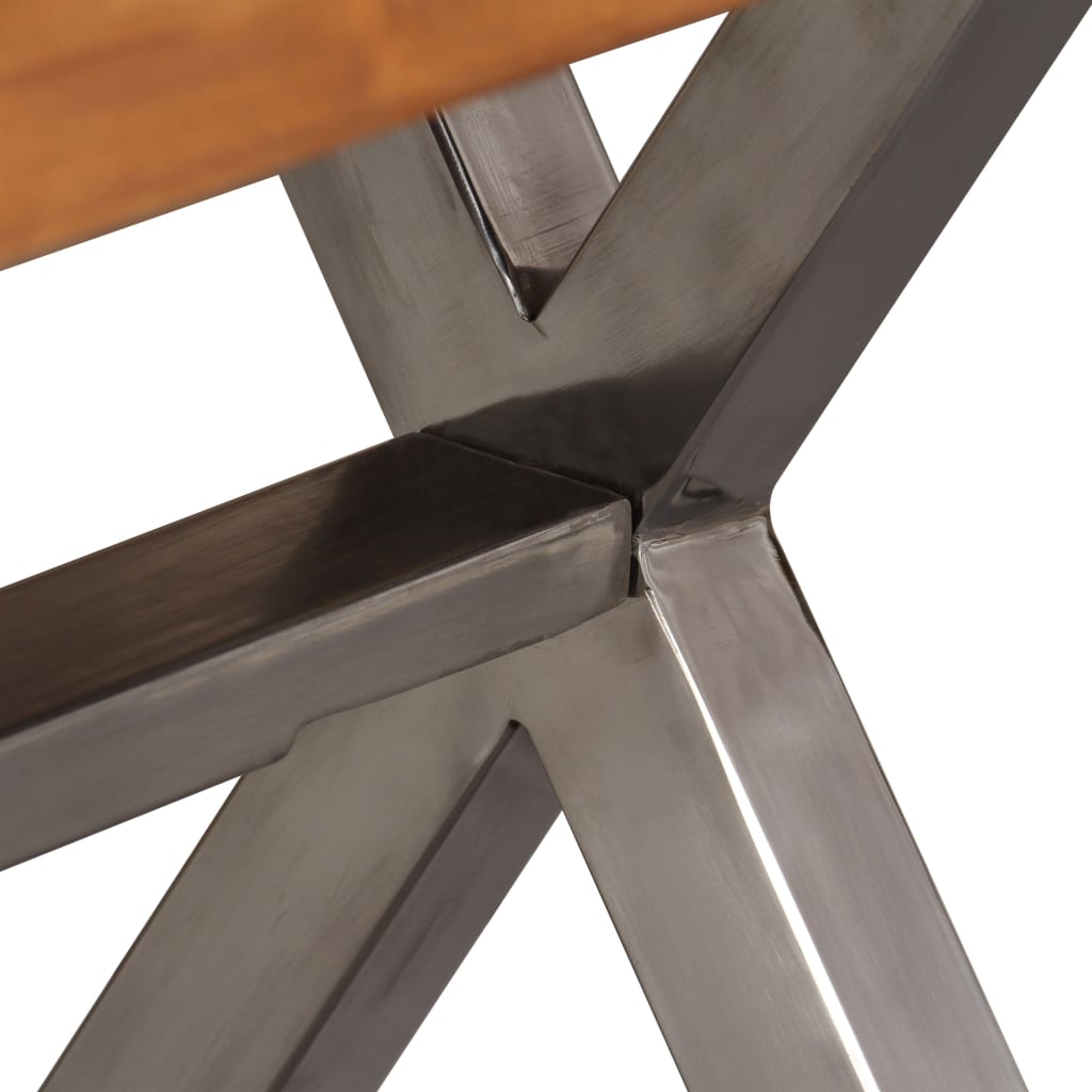 vidaXL Konferenční stolek masivní dřevo s medovým povrchem 100x50x50cm