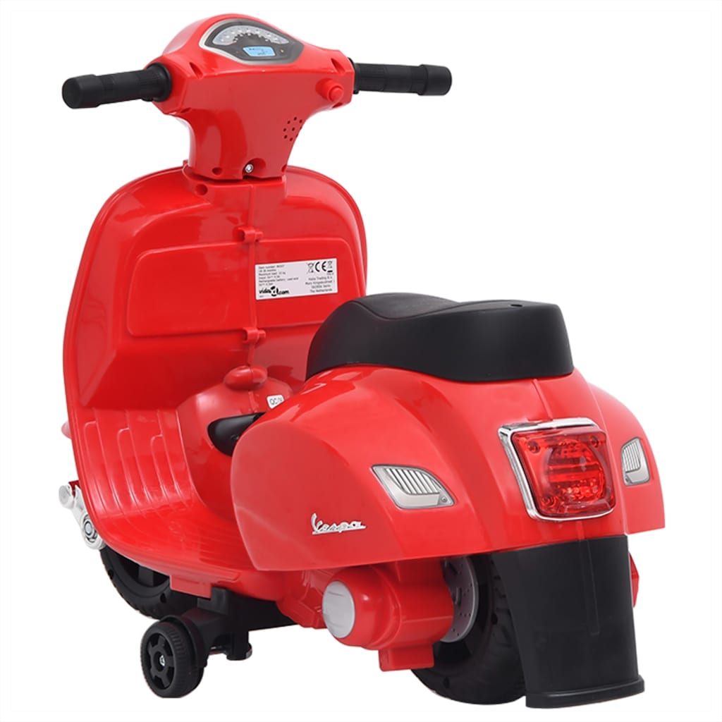 vidaXL Dětská elektrická motorka Vespa GTS300 červená