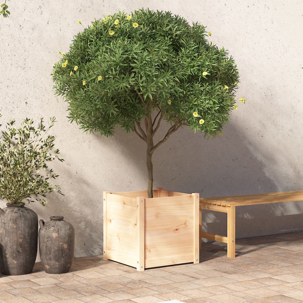 vidaXL Zahradní truhlík 50 x 50 x 50 cm masivní borovice
