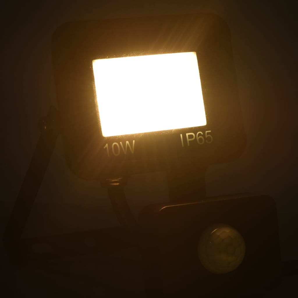 vidaXL LED reflektor se senzorem 10 W teplé bílé světlo
