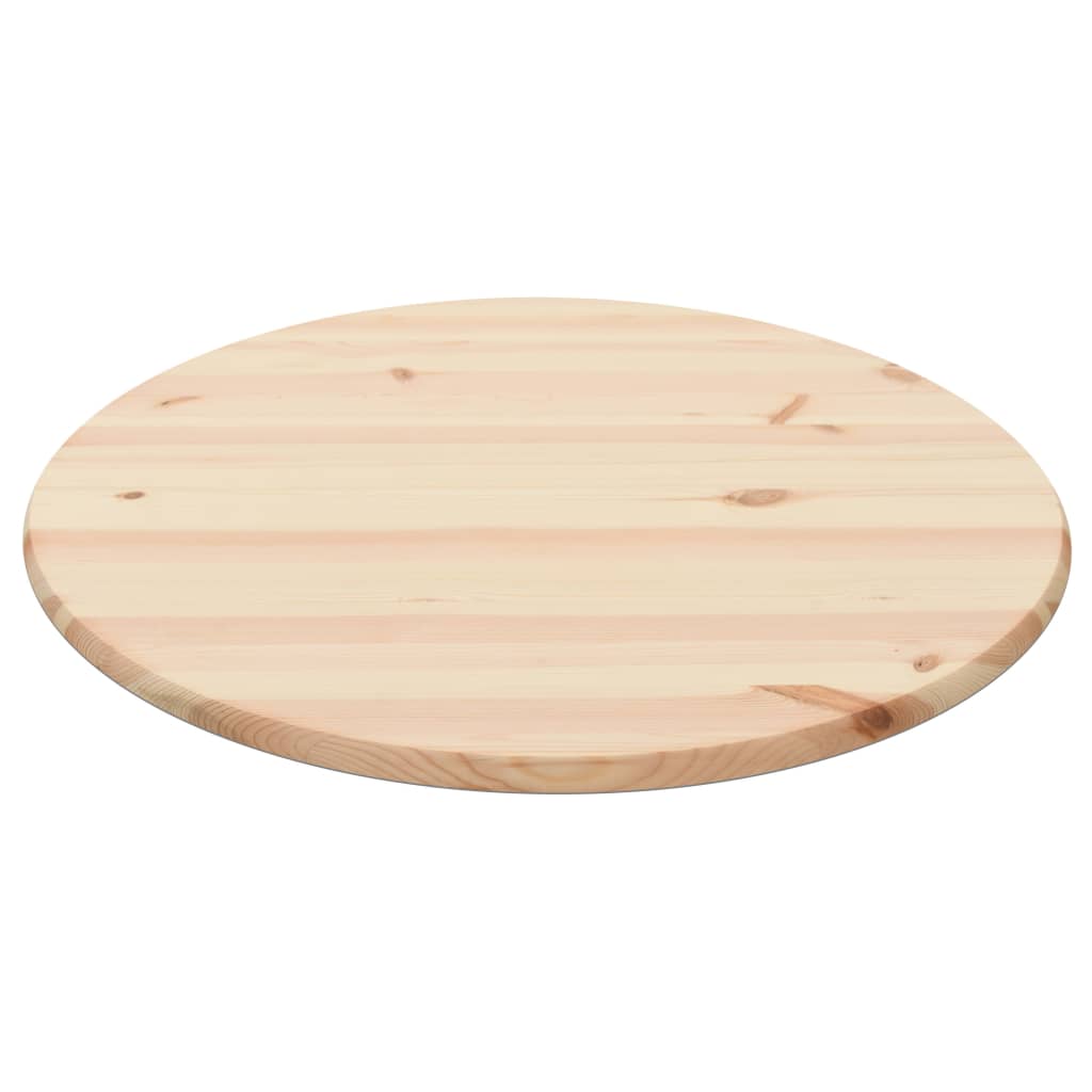 vidaXL Stolní deska přírodní borové dřevo kulatá 25 mm 80 cm