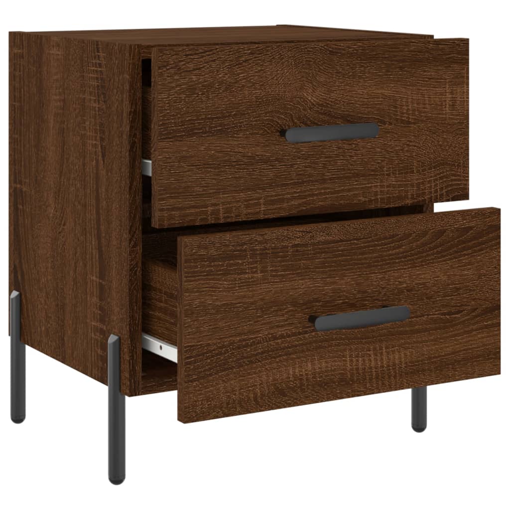 vidaXL Noční stolky 2 ks hnědý dub 40 x 35 x 47,5 cm kompozitní dřevo