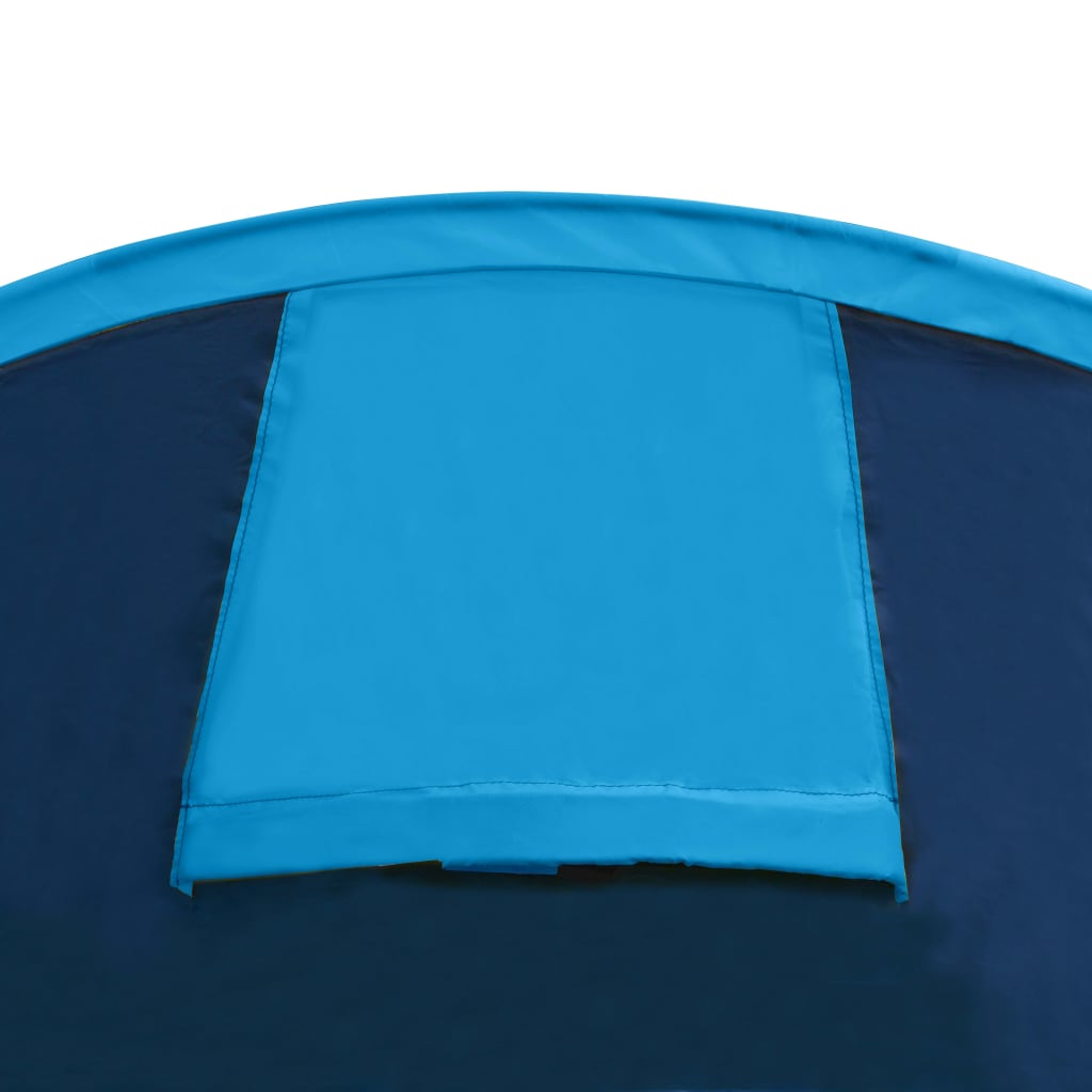 vidaXL Kempingový stan pro 4 osoby námořnicky modrý / světle modrý