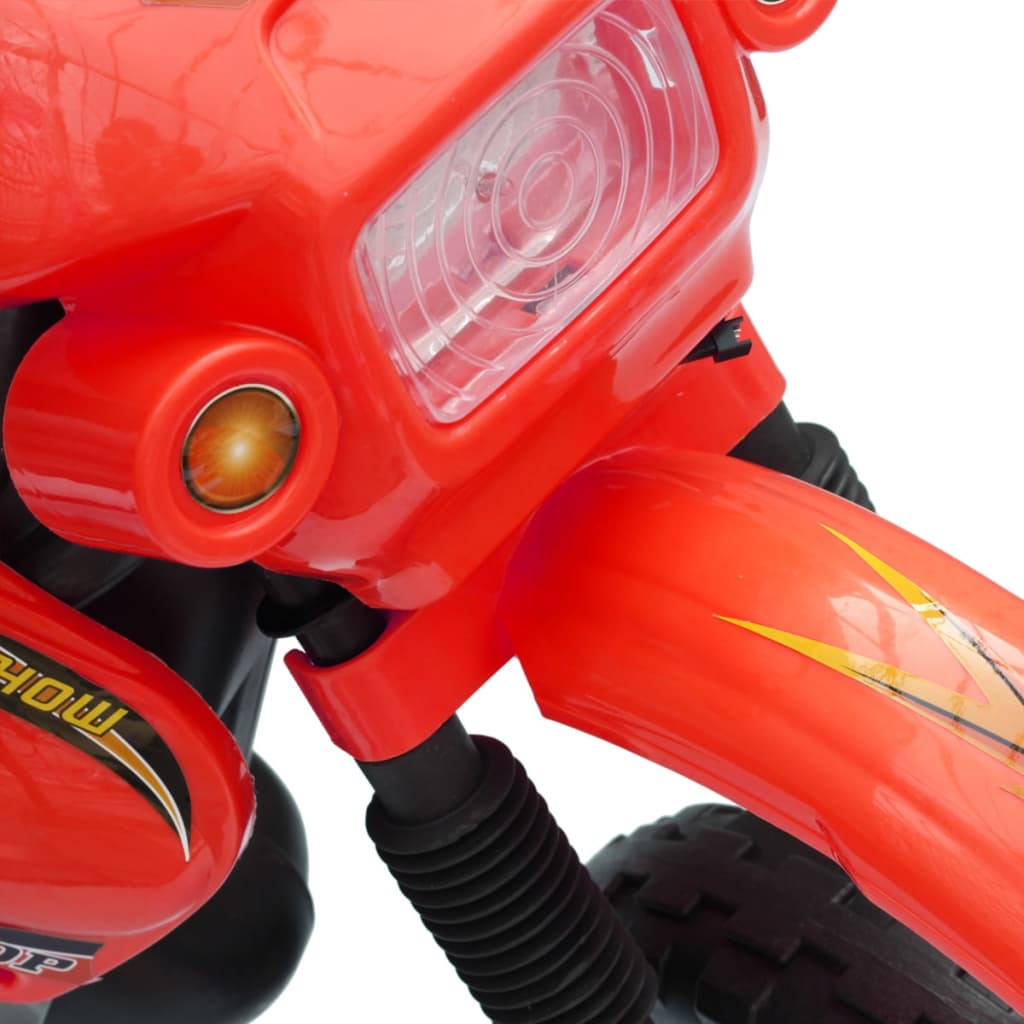 vidaXL Dětská motorka červená a černá