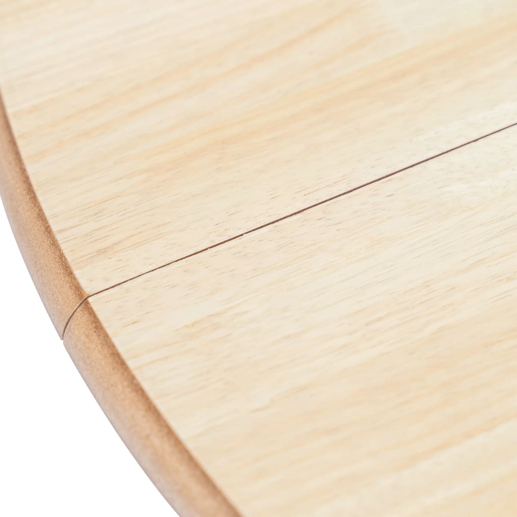 vidaXL Jídelní stůl bílo-hnědý 106 cm masivní kaučukovník