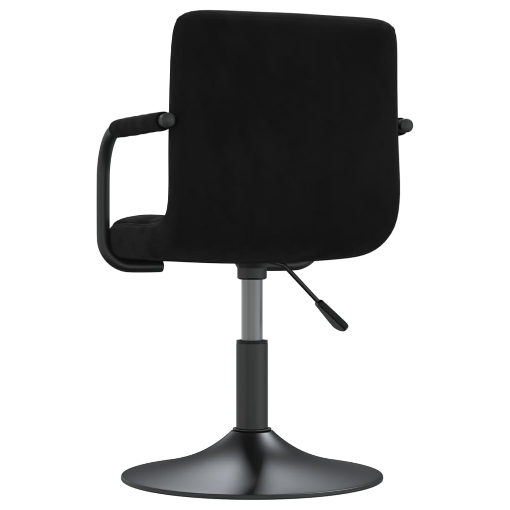 vidaXL Barová židle černá samet