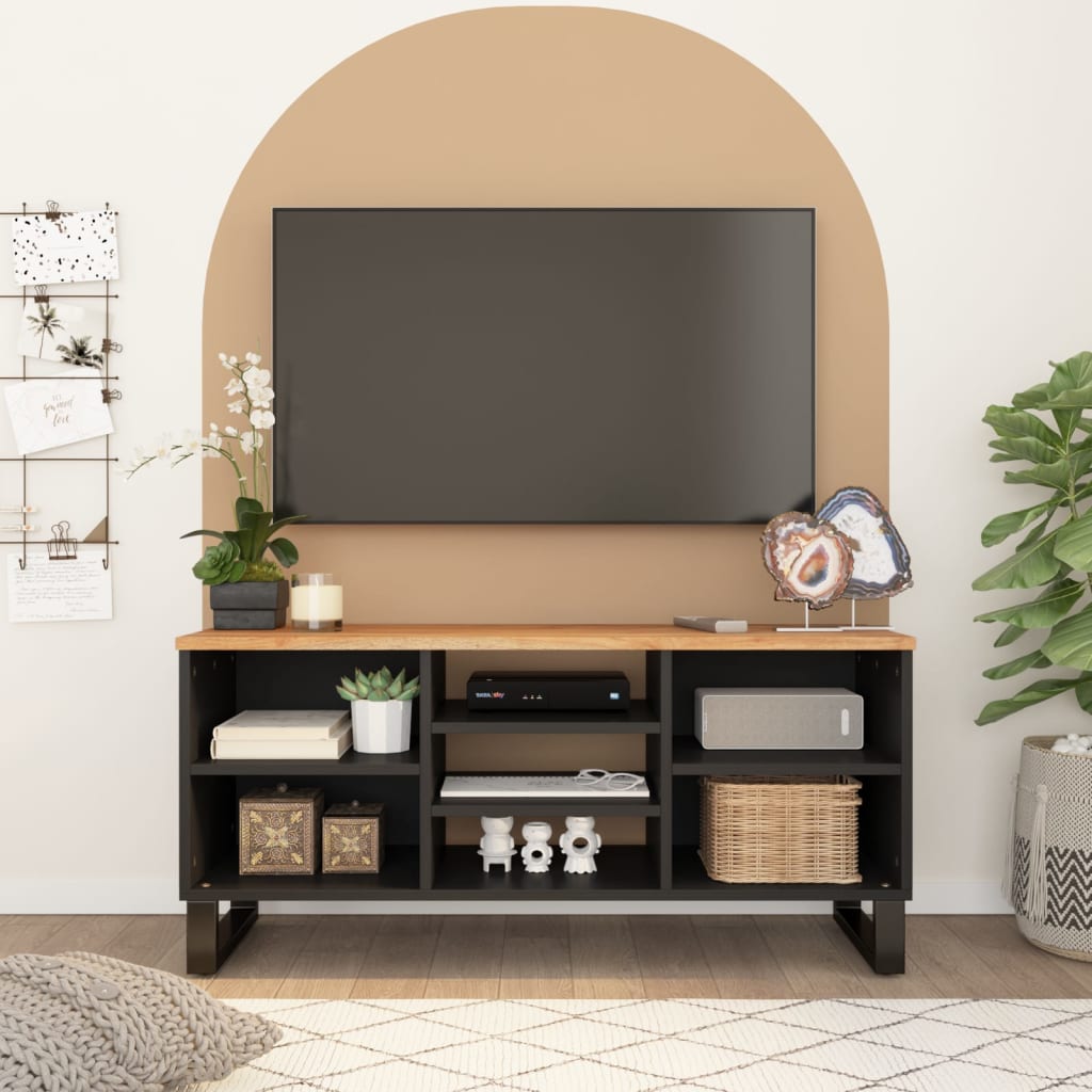 vidaXL TV skříňka 100 x 33 x 46 cm masivní akácie a kompozitní dřevo