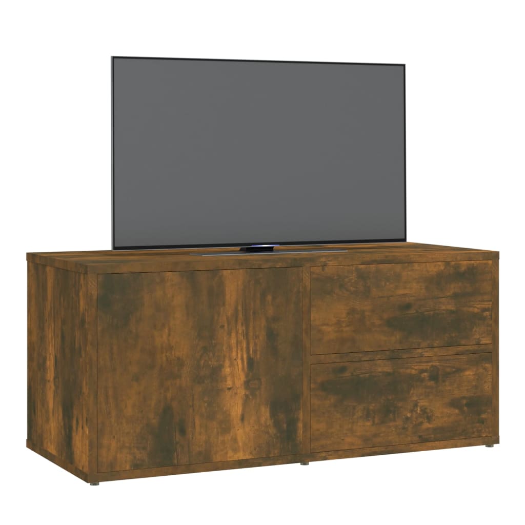 vidaXL TV skříňka kouřový dub 80 x 34 x 36 cm kompozitní dřevo