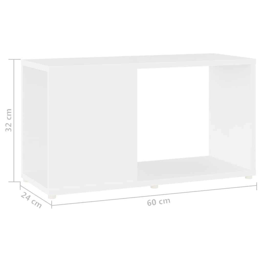 vidaXL TV skříňka bílá 60 x 24 x 32 cm dřevotříska