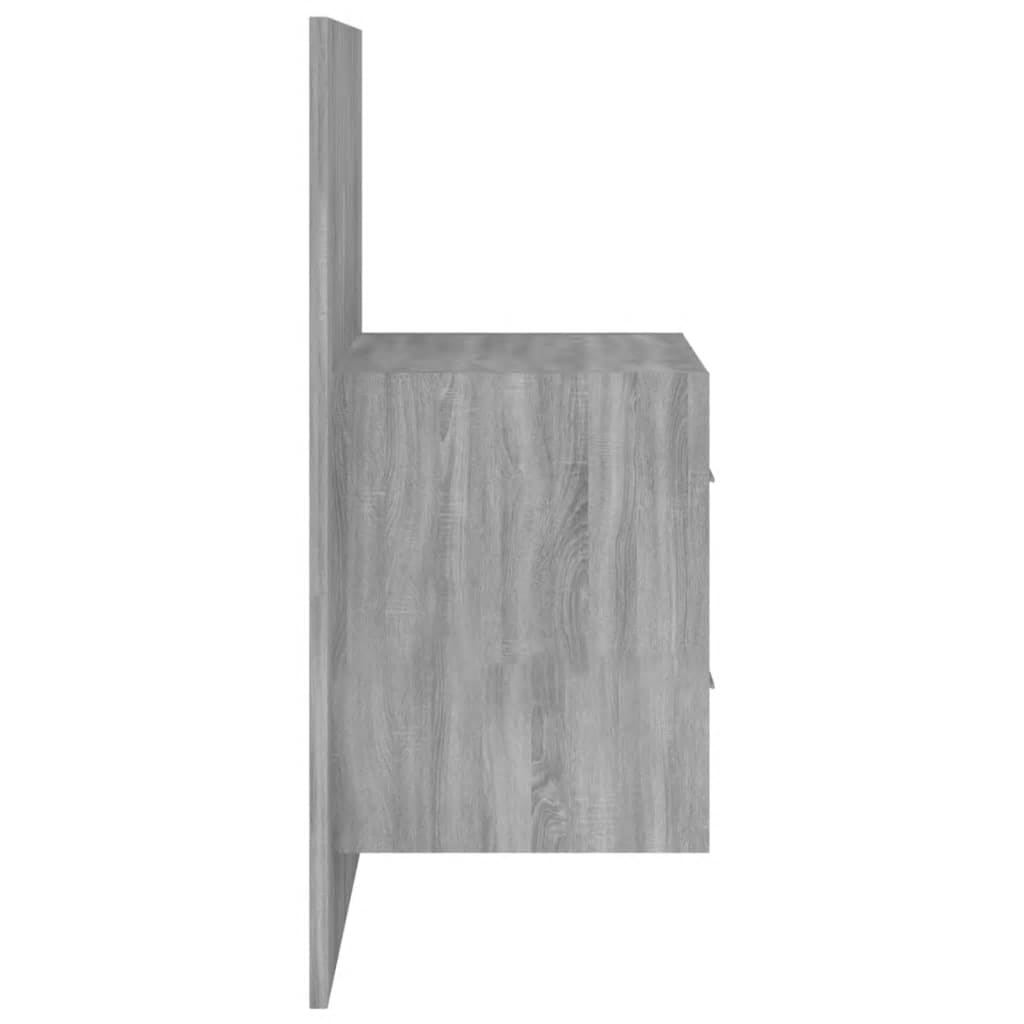 vidaXL Čelo postele se skříňkami šedé sonoma kompozitní dřevo