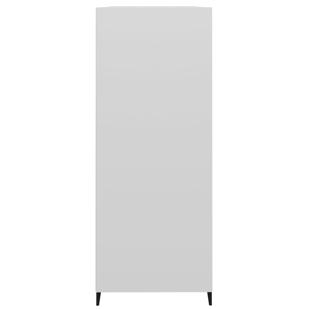 vidaXL Příborník lesklý bílý 69,5 x 32,5 x 90 cm kompozitní dřevo