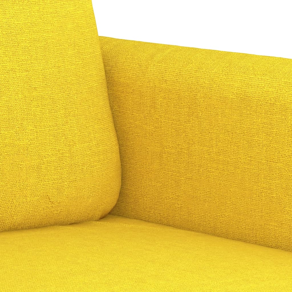 vidaXL Křeslo světle žluté 60 cm textil