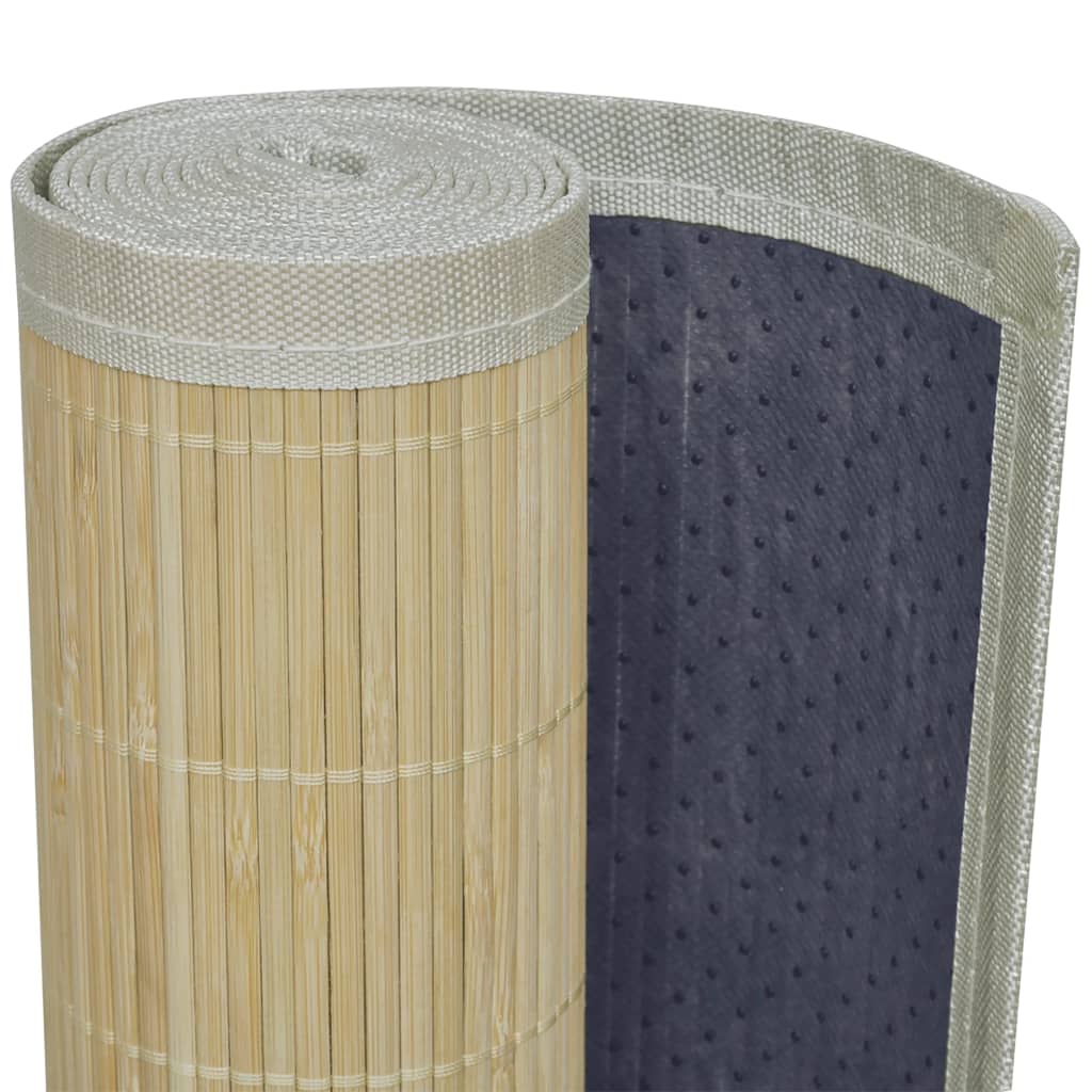 Obdélníková přirozeně zbarvená bambusová rohož / koberec 120 x 180 cm