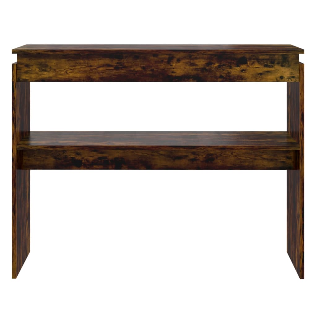 vidaXL Konzolový stolek kouřový dub 102 x 30 x 80 cm kompozitní dřevo