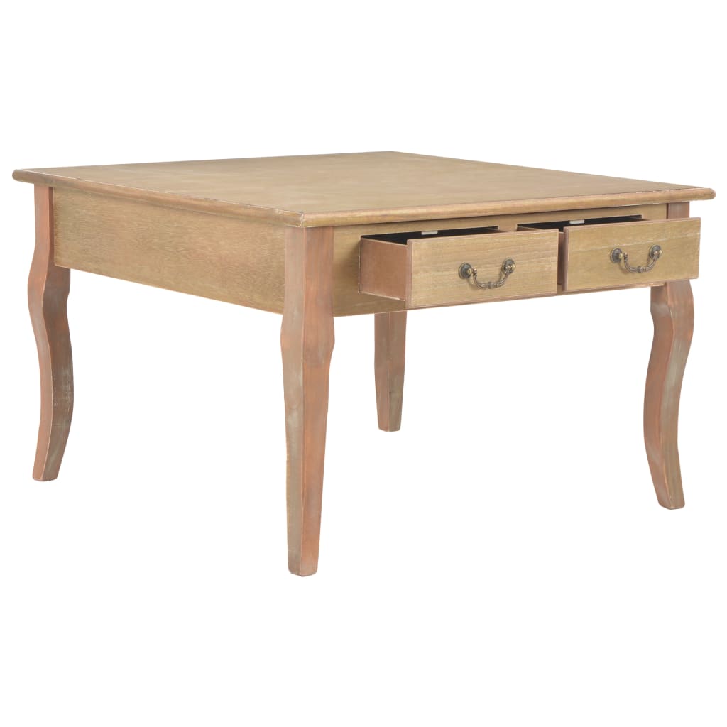 vidaXL Konferenční stolek hnědý 80 x 80 x 50 cm dřevo