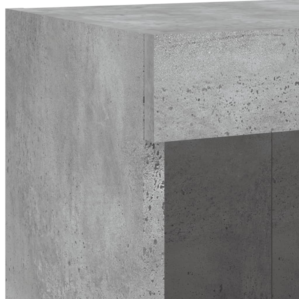 vidaXL 6dílná obývací stěna s LED betonově šedá kompozitní dřevo