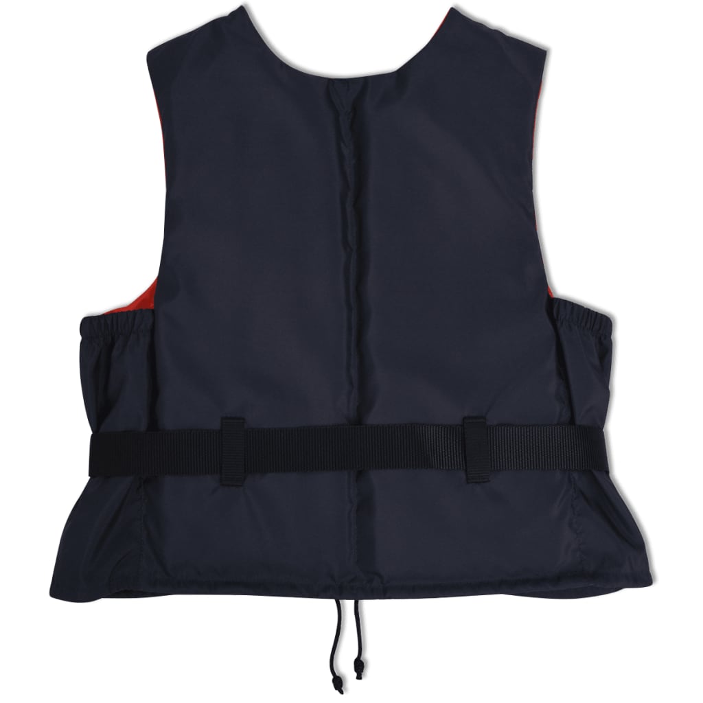 vidaXL Plovací vesty 4 ks 50 N 30-50 kg námořnická modrá