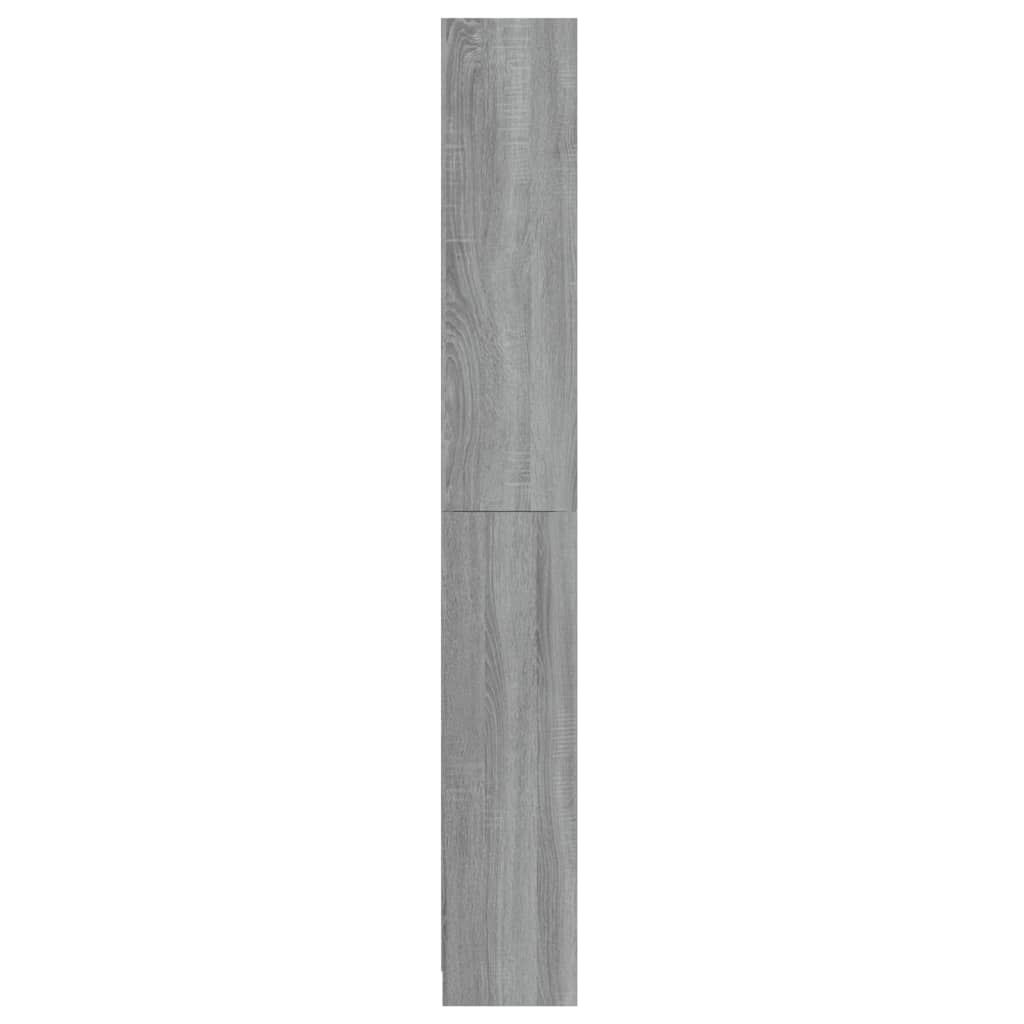 vidaXL 5patrová knihovna šedá sonoma 80 x 24 x 175 cm kompozitní dřevo