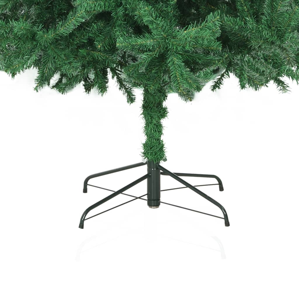 vidaXL Umělý vánoční stromek s LED a sadou koulí 300 cm zelený
