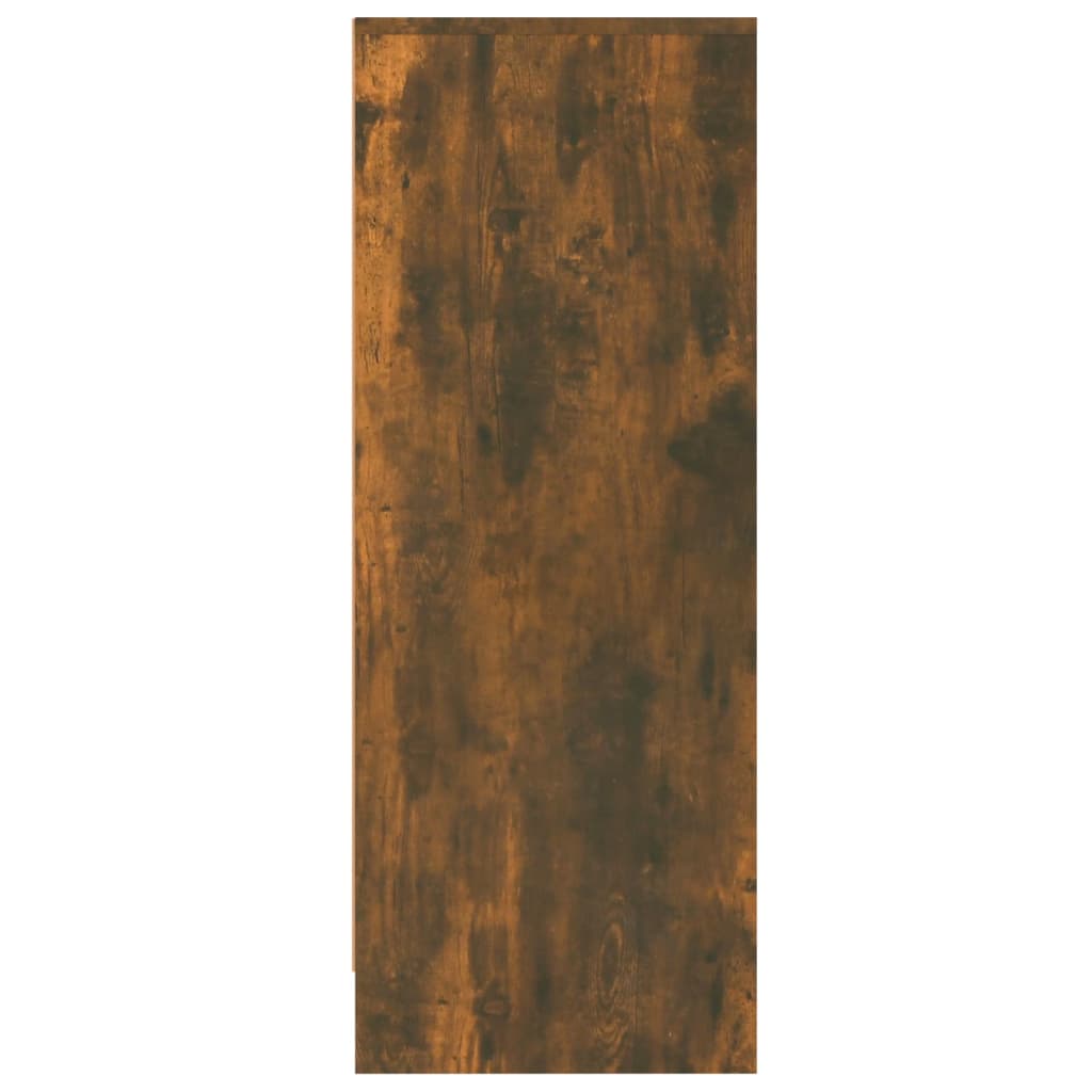 vidaXL Botník kouřový dub 60 x 35 x 92 cm kompozitní dřevo