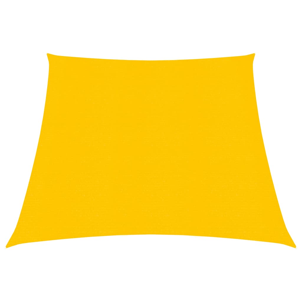 vidaXL Stínící plachta 160 g/m² žlutá 3/4 x 3 m HDPE