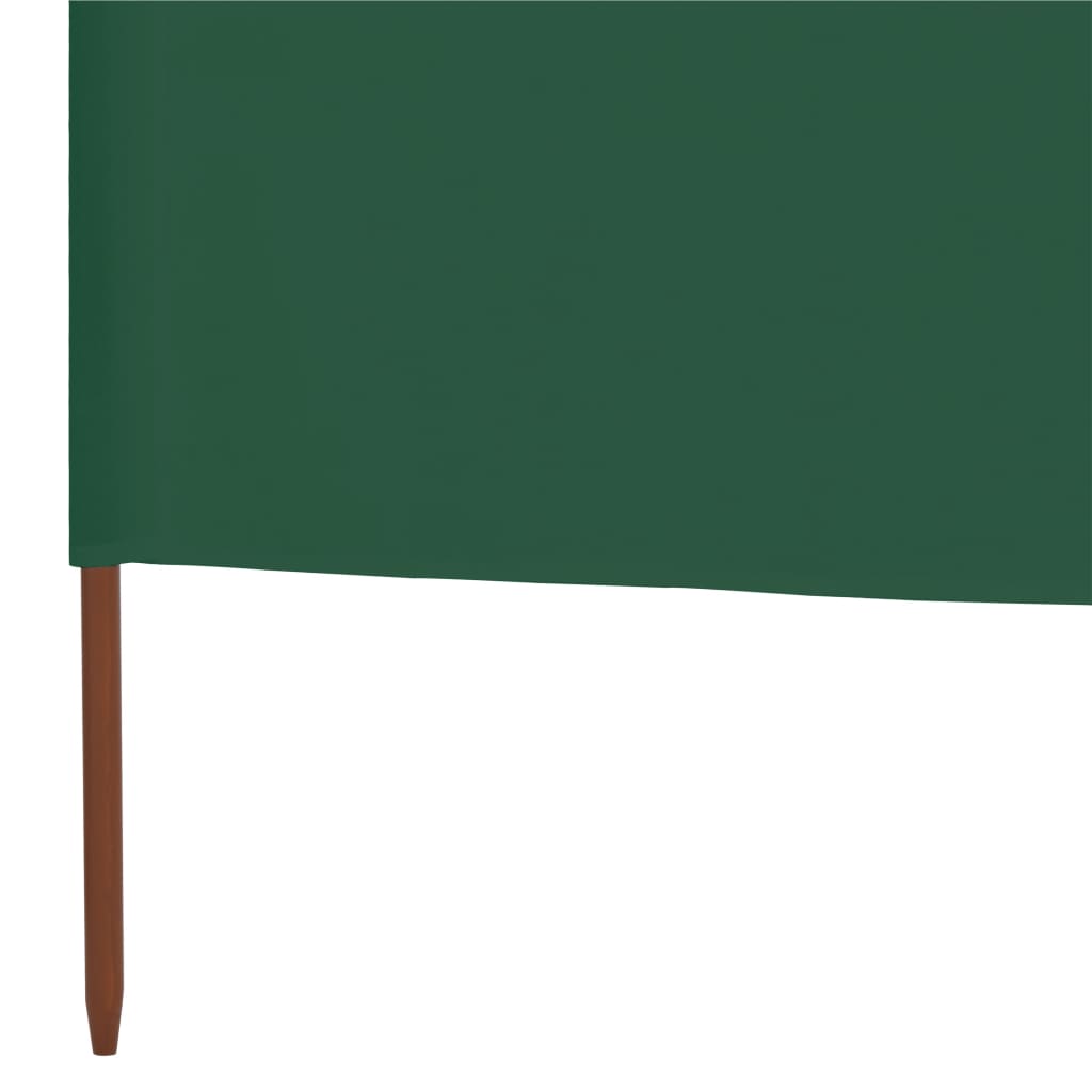 vidaXL 5dílná zástěna proti větru textil 600 x 160 cm zelená