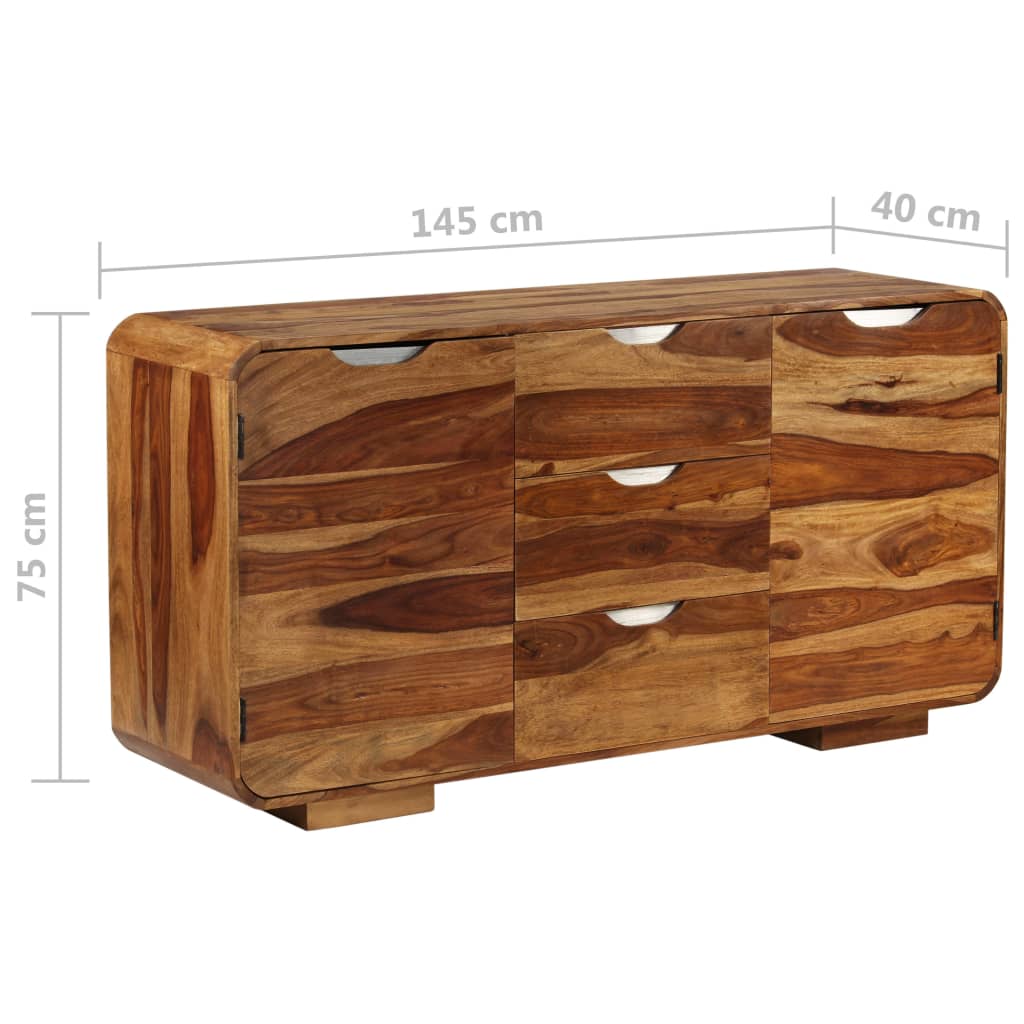 vidaXL Příborník z masivního sheeshamového dřeva 145 x 40 x 75 cm