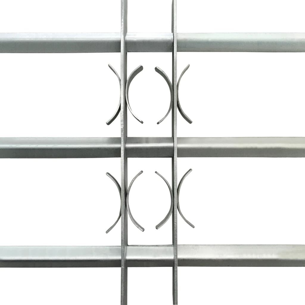 Nastavitelná bezpečnostní okenní mříž se 3 příčlemi 1000–1500 mm
