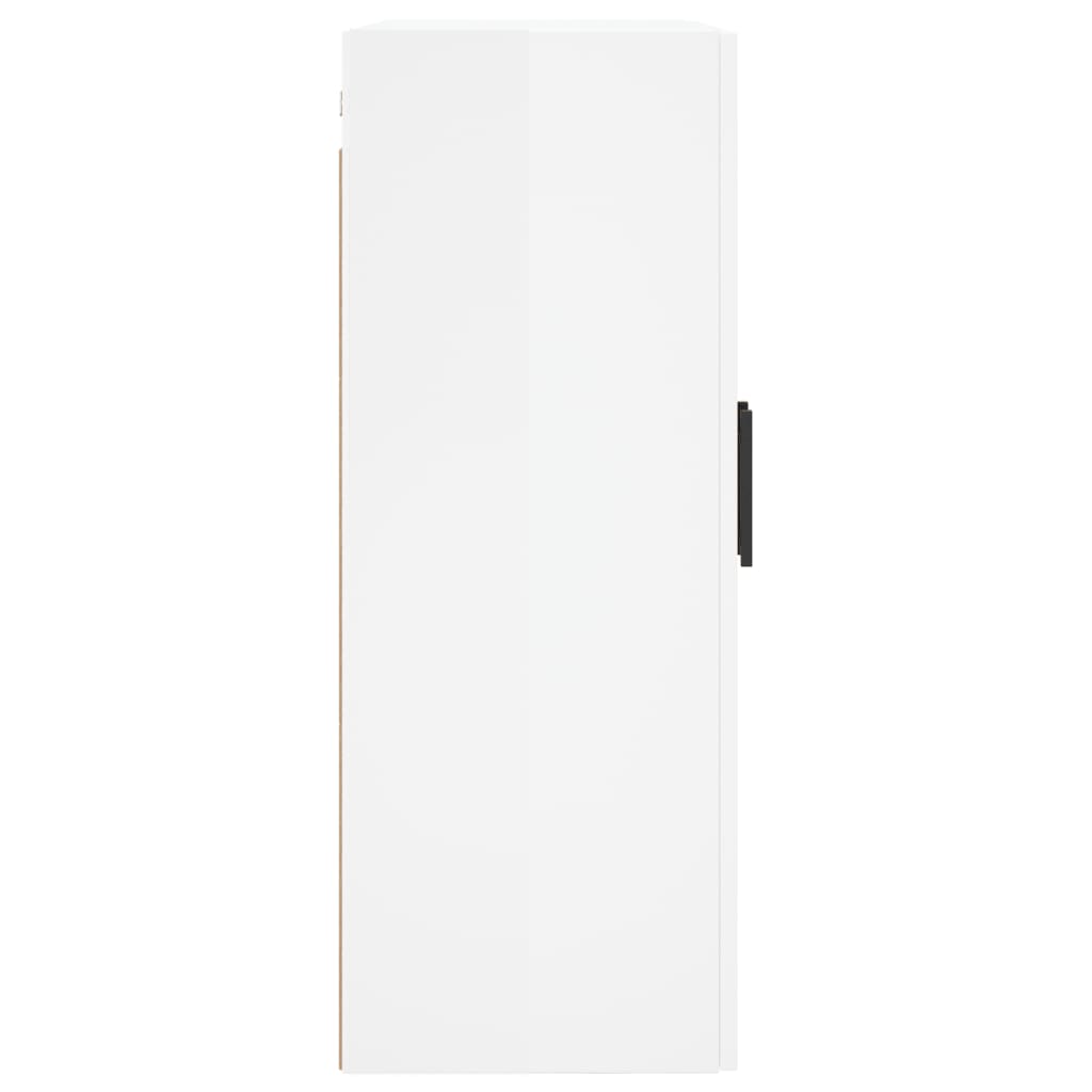 vidaXL Nástěnná skříňka bílá s vysokým leskem 69,5 x 34 x 90 cm