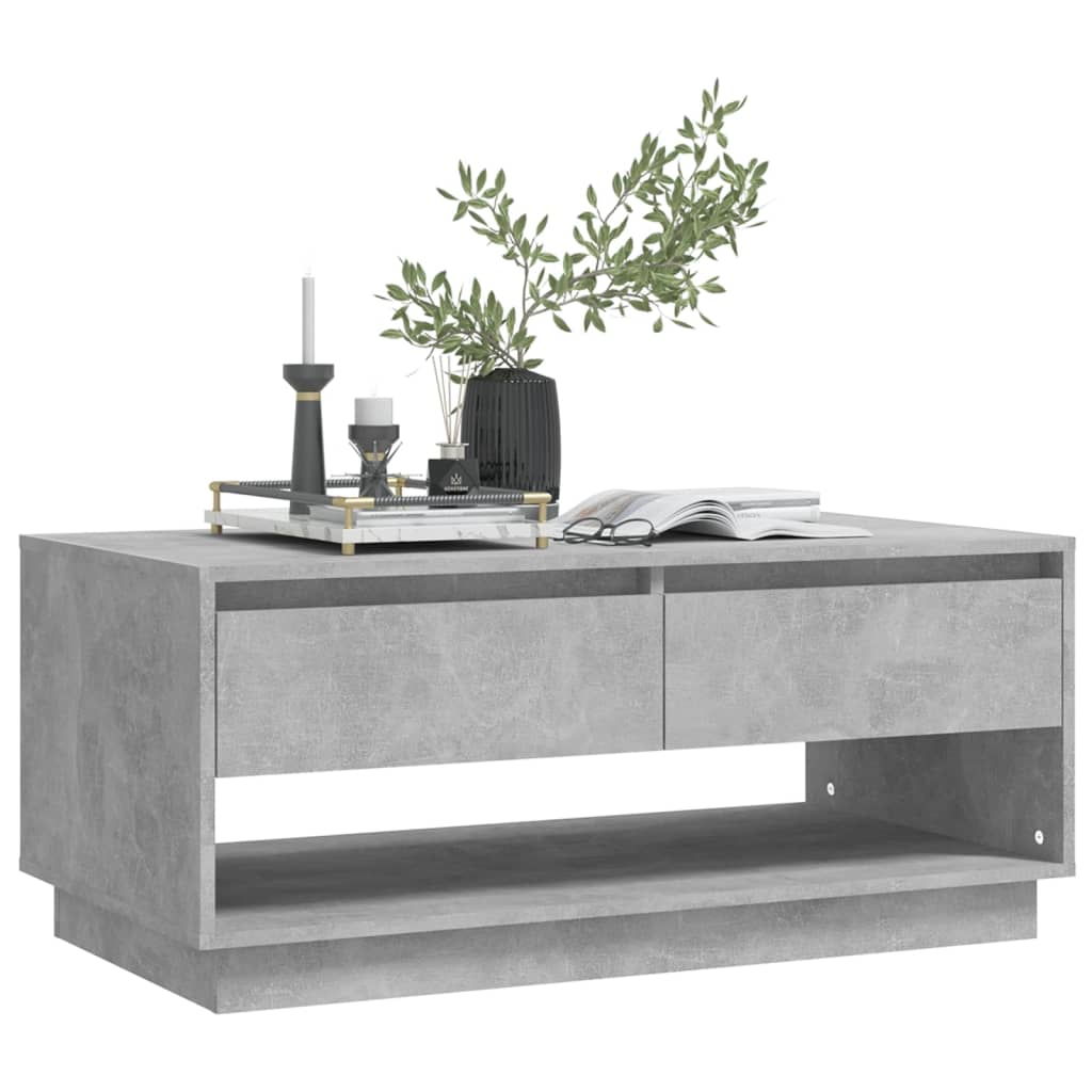 vidaXL Konferenční stolek betonově šedý 102,5x55x44 cm dřevotříska