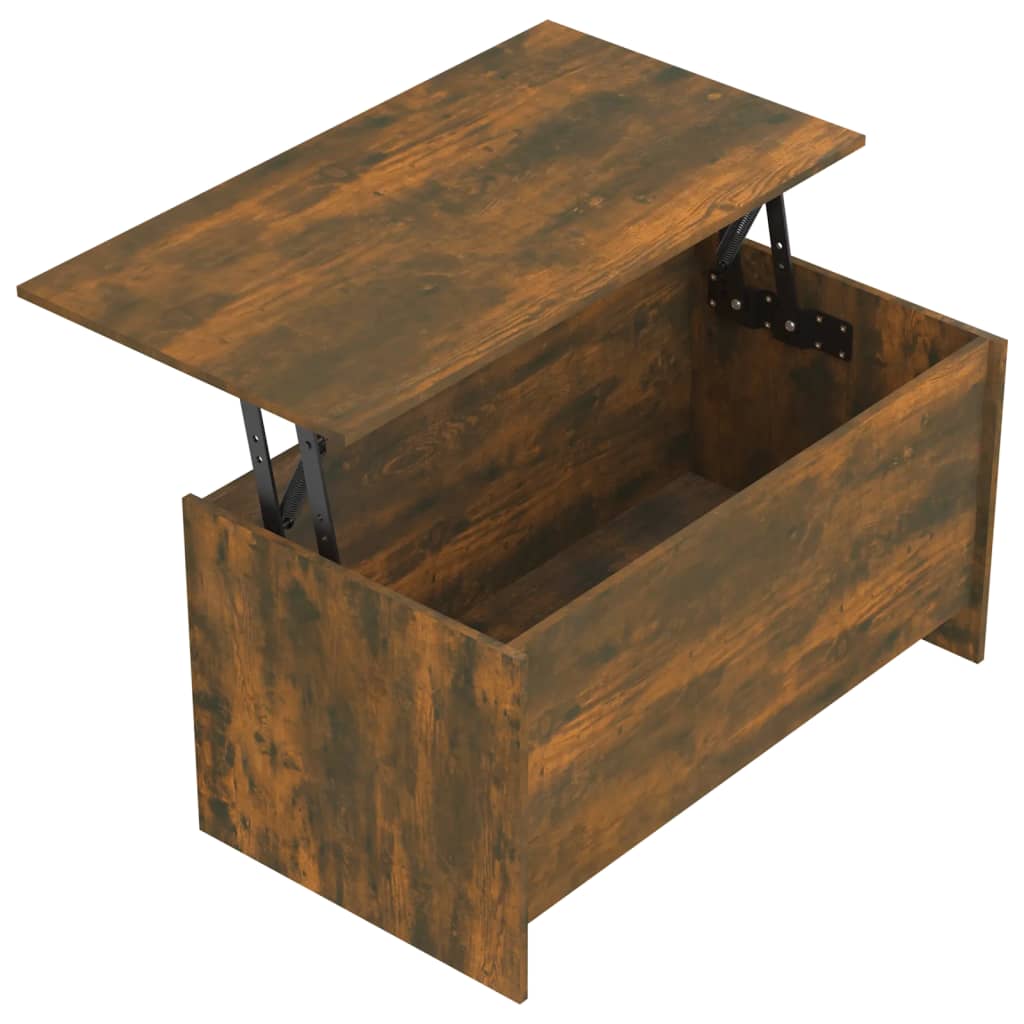 vidaXL Konferenční stolek kouřový dub 102x55,5x52,5cm kompozitní dřevo