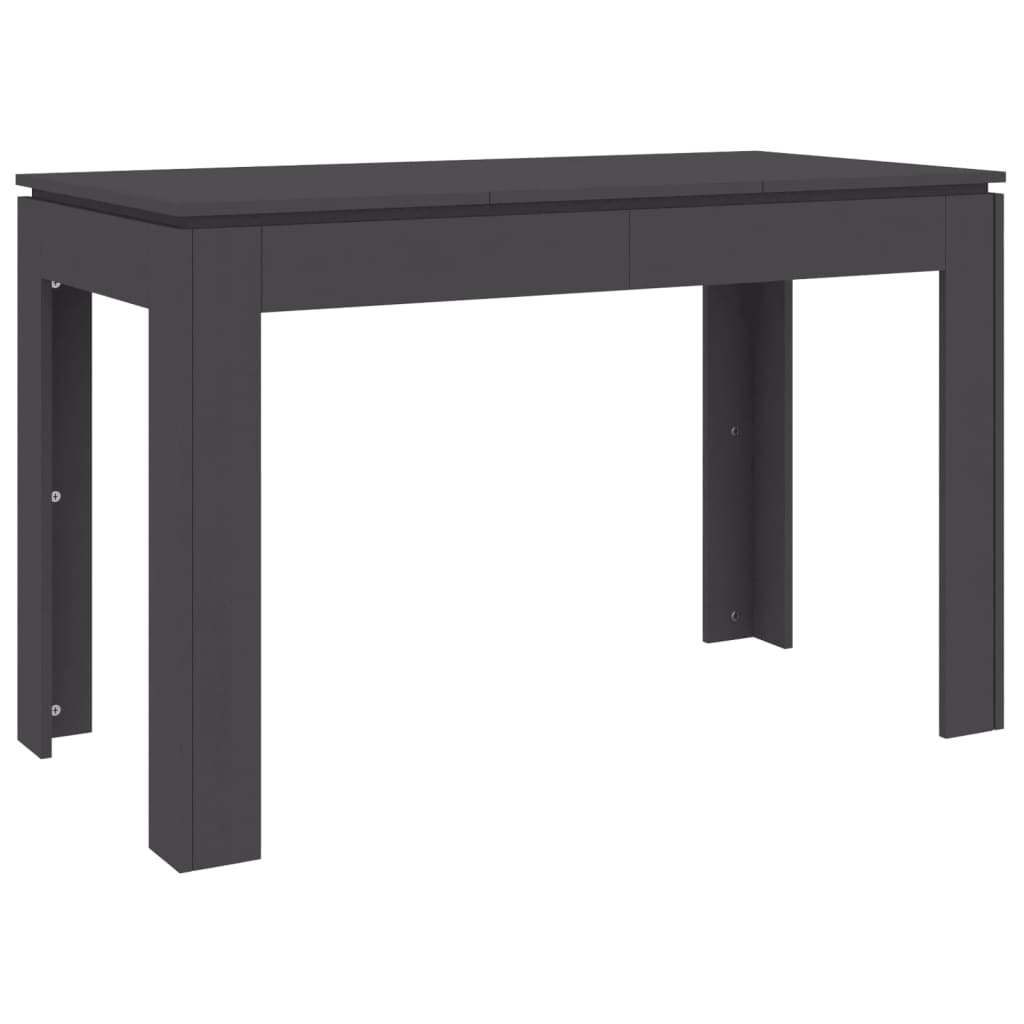 vidaXL Jídelní stůl šedý 120 x 60 x 76 cm dřevotříska