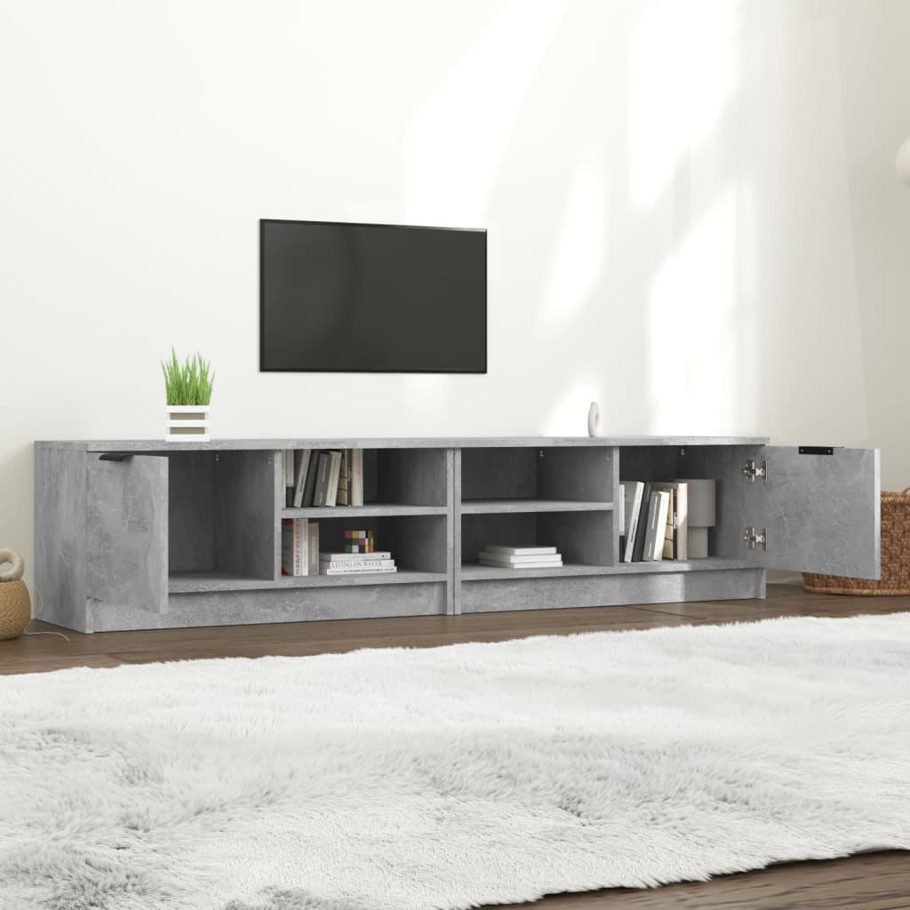 vidaXL TV skříňky 2 ks betonově šedé 80x35x36,5 cm kompozitní dřevo