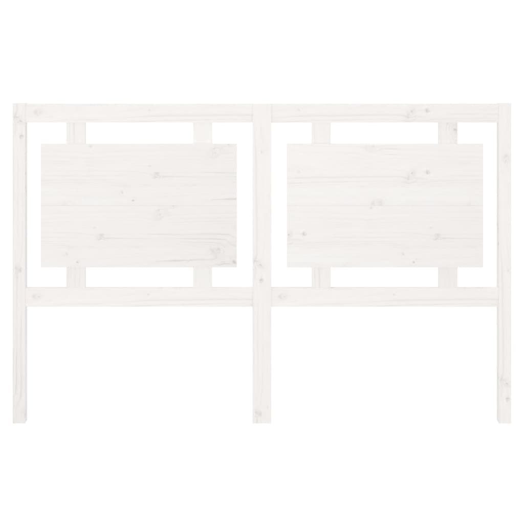vidaXL Čelo postele bílé 155,5 x 4 x 100 cm masivní borovice