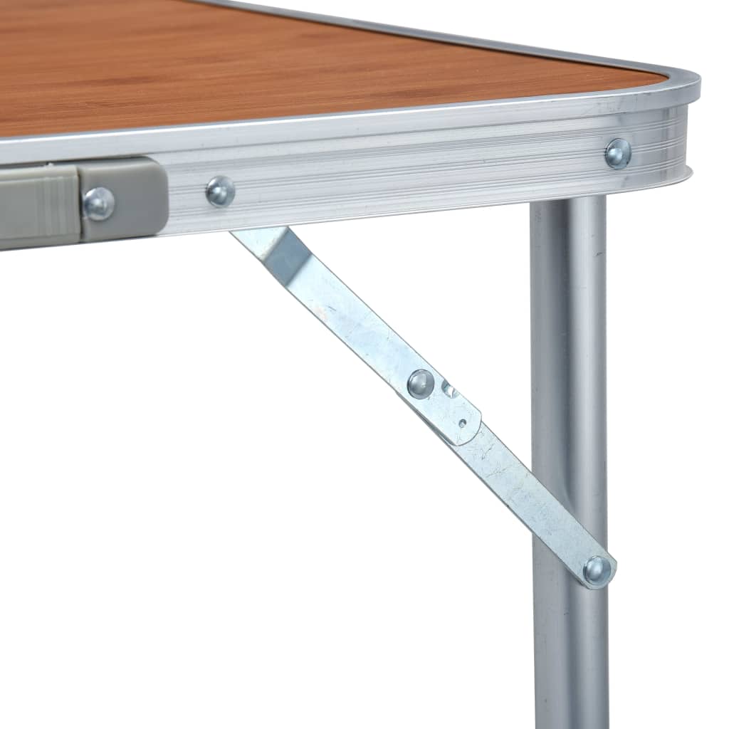 vidaXL Skládací kempingový stůl hliník 240 x 60 cm