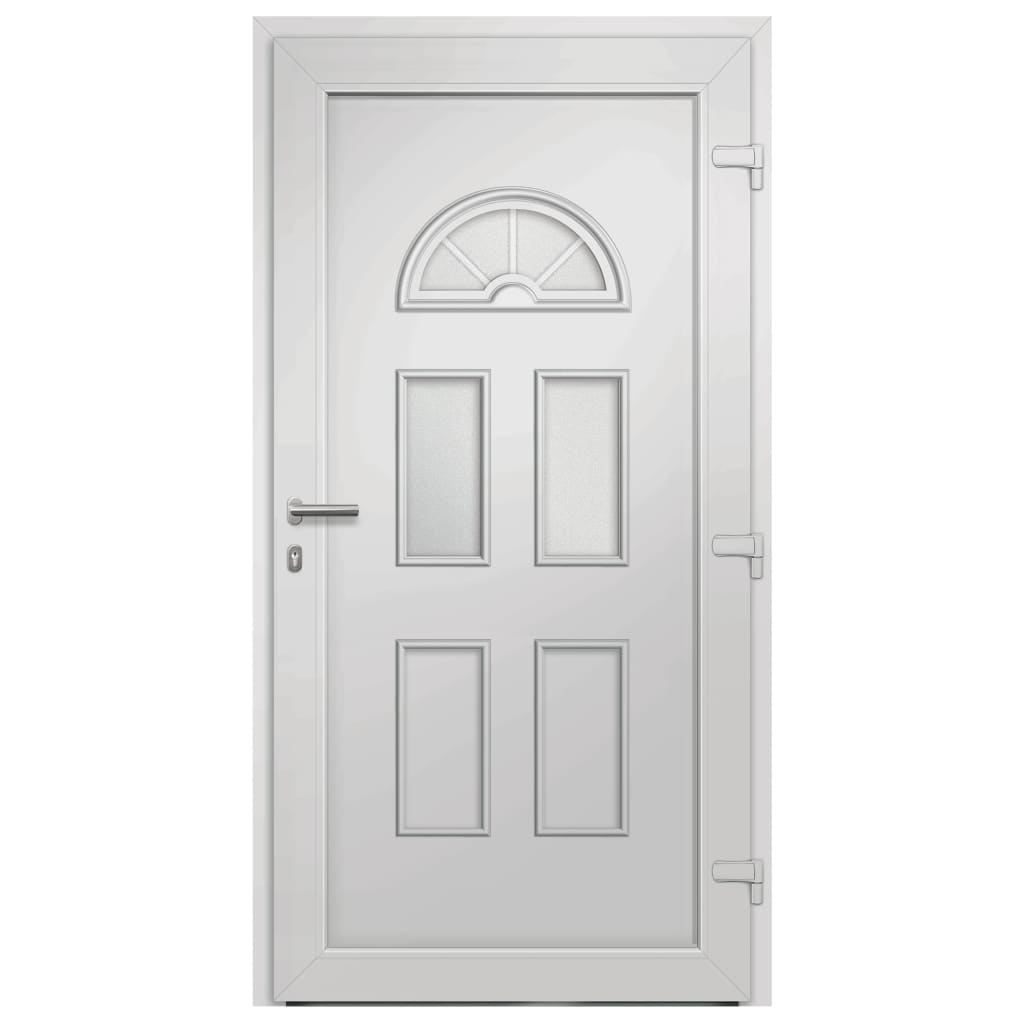vidaXL Vchodové dveře bílé 110 x 210 cm