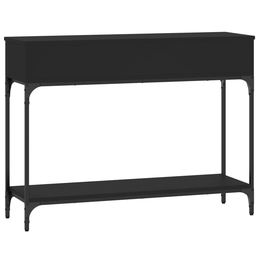 vidaXL Konzolový stolek černý 100 x 30,5 x 75 cm kompozitní dřevo