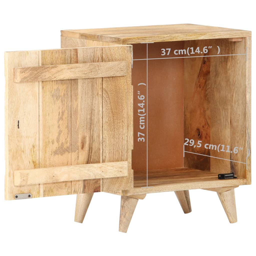 vidaXL Vyřezávaný noční stolek 40 x 30 x 50 cm masivní mangovník