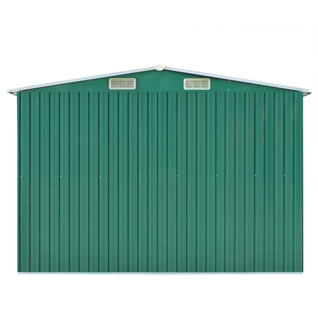 vidaXL Zahradní domek 257 x 489 x 181 cm kovový zelený