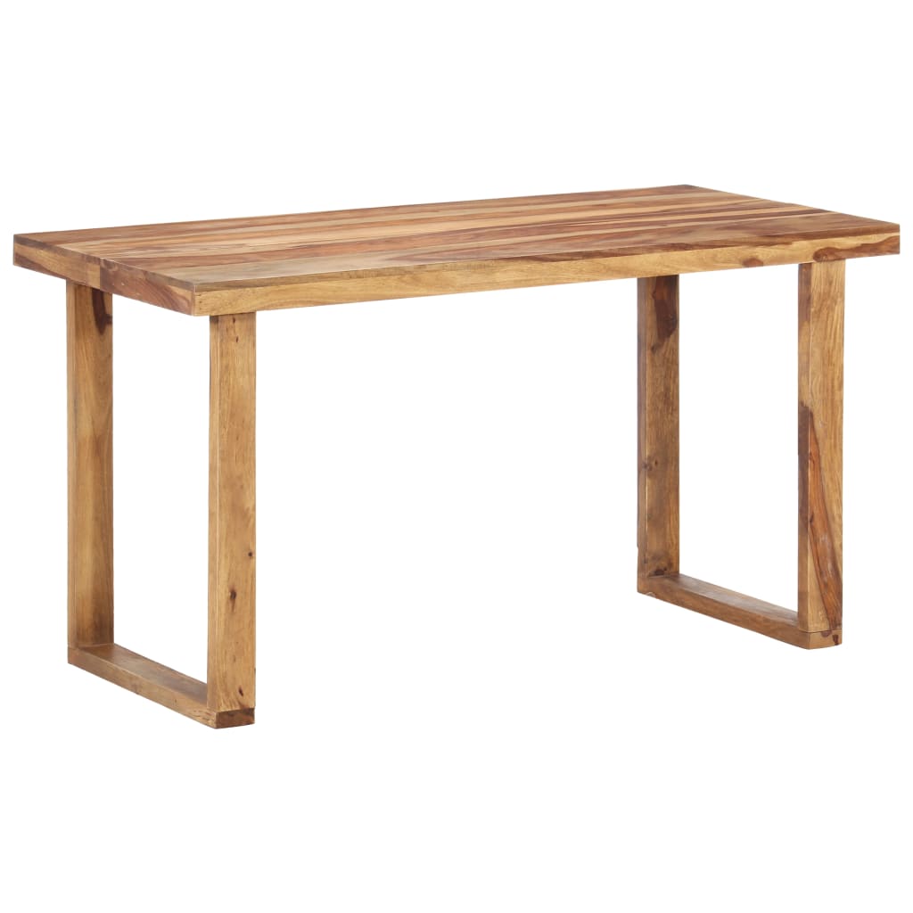 vidaXL Jídelní stůl 140 x 70 x 76 cm masivní sheeshamové dřevo