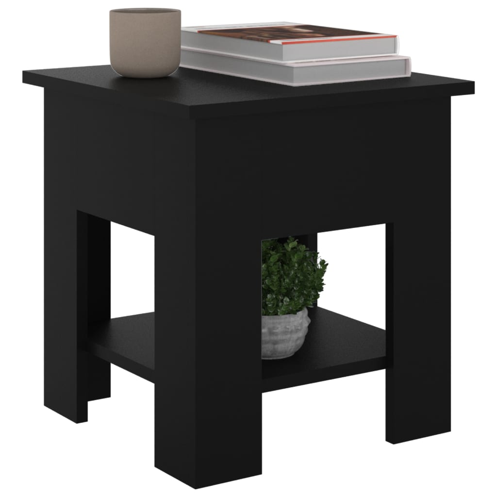 vidaXL Konferenční stolek černý 40 x 40 x 42 cm kompozitní dřevo