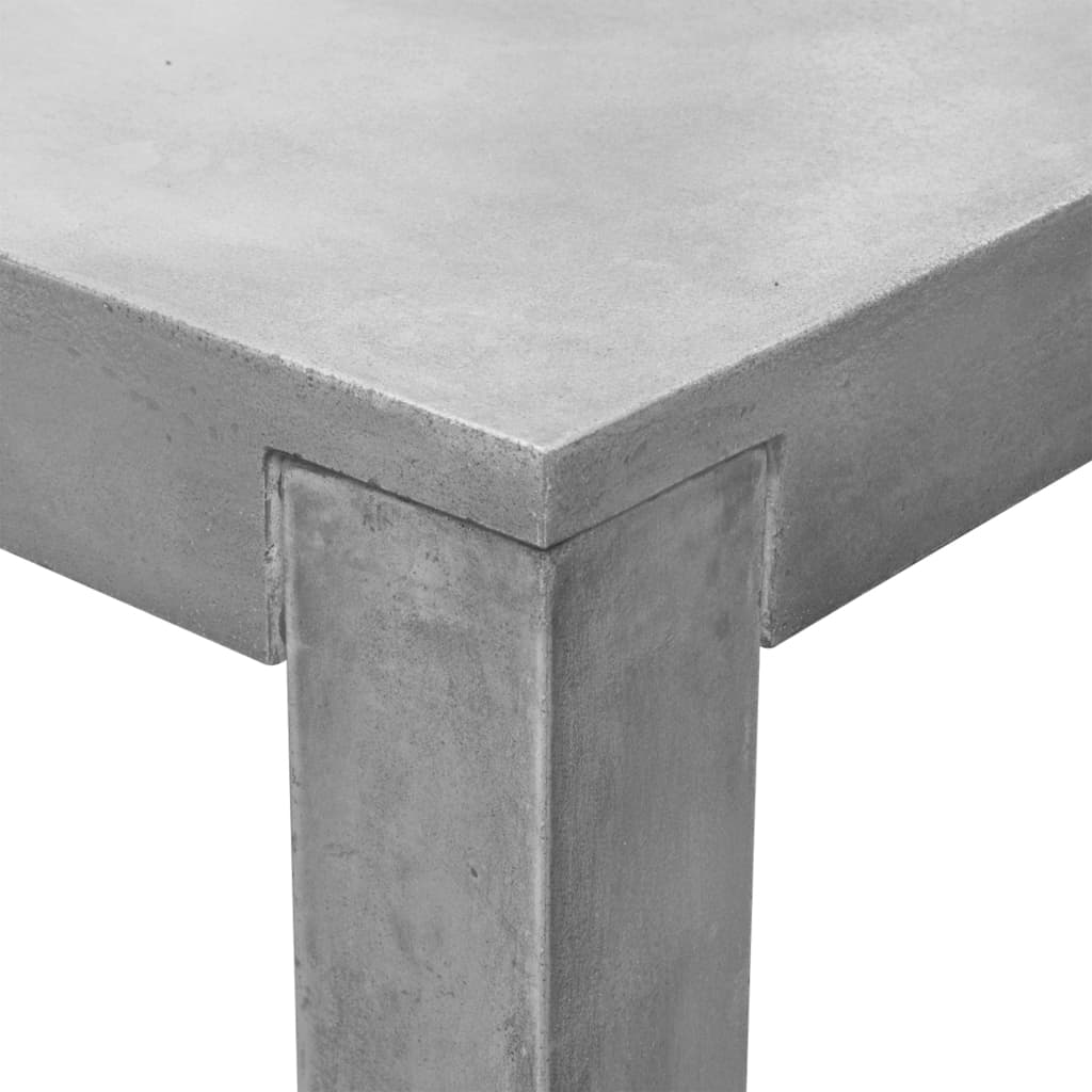 vidaXL Zahradní stůl šedý 180 x 90 x 75 cm beton