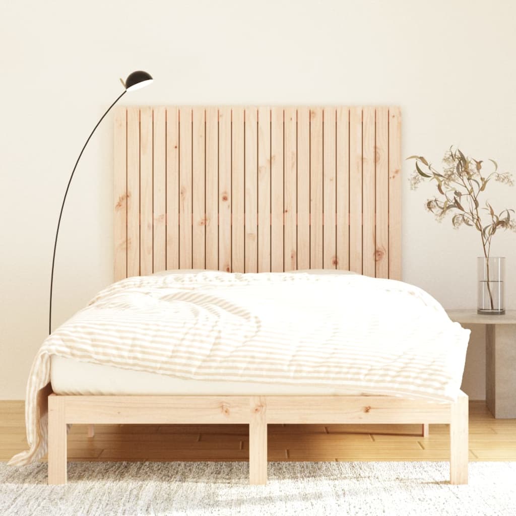 vidaXL Nástěnné čelo postele 140 x 3 x 110 cm masivní borové dřevo
