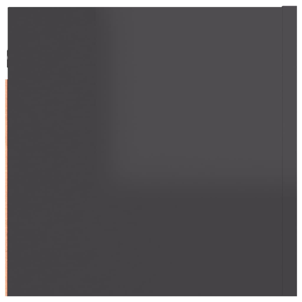 vidaXL Noční stolky 2 ks šedé s vysokým leskem 30,5x30x30 cm kompozit