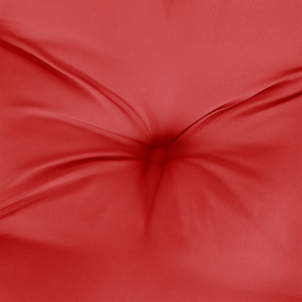 vidaXL Poduška na palety červená 58 x 58 x 10 cm textil