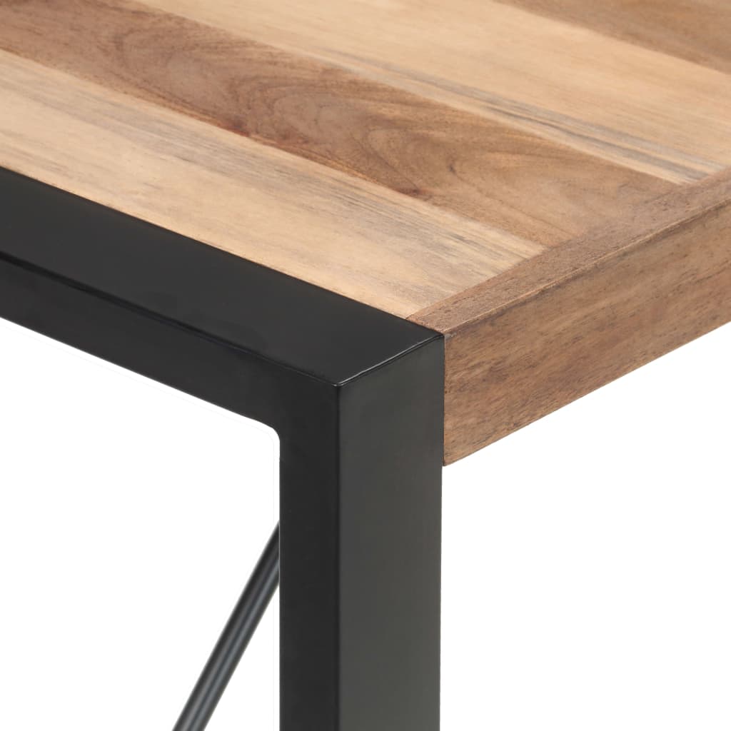 vidaXL Jídelní stůl 140 x 70 x 75 cm masivní dřevo vzhled sheeshamu